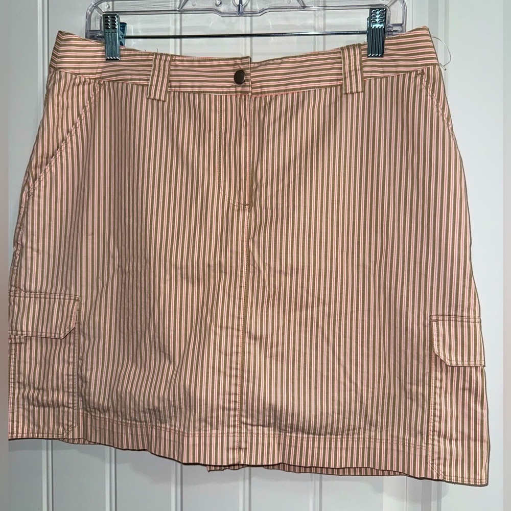 TOMMY BAHAMA Mini Skirt Short Skort Size 12 Striped Golf Tennis Pickleball